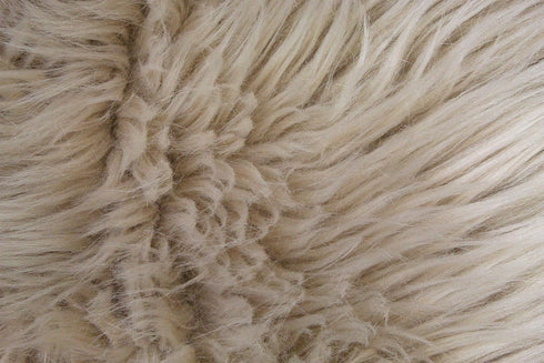 Nouvelle Legende Faux Fur Sheepskin Rug, Single, Soft Plush Accent Rug, 23" x 40", Brown