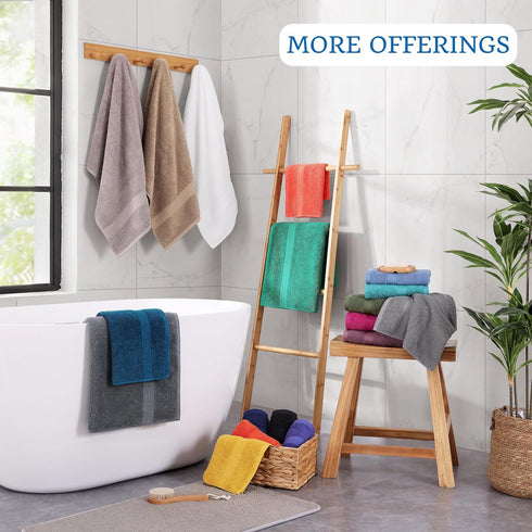 4 Pack Set (28"x54") 100% Set LANE LINEN Premium Bath Towels - Ring Spun Cotton, Large Cotton Towels for Bathroom