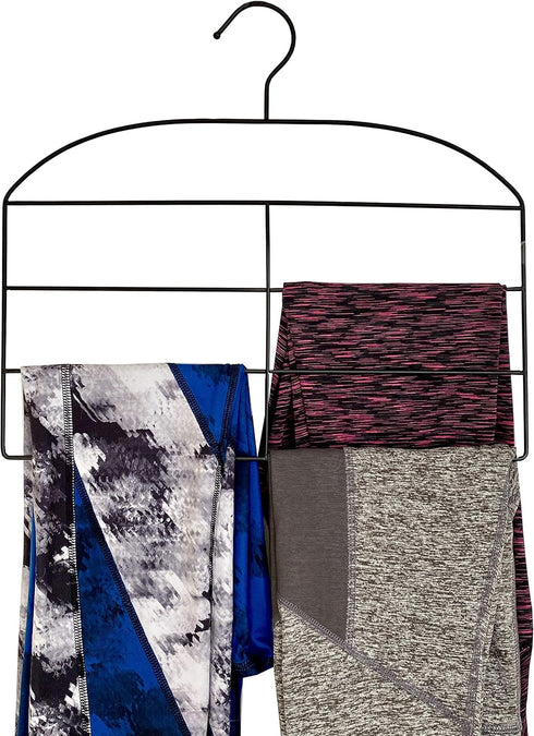 Dr. Organizer 2 Pack Pants and Leggings Organizer Hangers, Multifunctional Space-Saving Metal Closet Hanger