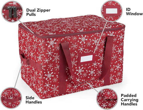 Covermates Keepsakes Treasurekeeper Storage Bag with Carrying Handles and ID Window for Holiday Storage