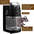 Secura Electric Burr Coffee Grinder Mill, Adjustable Cup Size, 17 Grind Size Settings for Drip, Percolator, Black