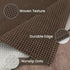 IOHOUZE Washable Runner Rug 2'x7', Rubber Backing for Hallways, Indoor Kitchen Rugs, Woven Cotton Floor Carpet (Brown)