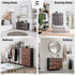 Set 2 2 2 P2 CAPHAUS of Drawer Storage Tower w/ Fabric Bins, Nightstand w/ Drawers, Sorting Unit, Chest of Drawers