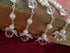 25 Pc Ivory Color Baptism Favors with Angels, Mini Rosaries, Silver Plated Acrylic Beads
