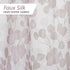 Zenna Home Sylvia Printed Faux Silk Fabric Shower Curtain, 70 x 72 Inches, Machine Washable, Floral Print