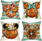 Hello Fall Mouse Pumpkin Decorative Throw Pillow Covers - 20 x 20 Set of 4 for Autumn Home Decor