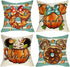 Hello Fall Mouse Pumpkin Decorative Throw Pillow Covers - 20 x 20 Set of 4 for Autumn Home Decor