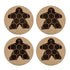 Hexagon Meeple Board Game Coasters Set of 4