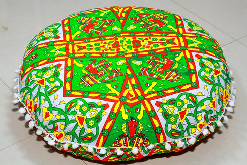 22 Inches Large Round seat Floor Cushion Chair Ottoman Cover Pouf Pillow Meditation Floor Cushions for Adults Seating