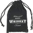 Marble Whiskey Stones - Natural Reusable Chilling Rocks for Whiskey & Bourbon, Silver Finish