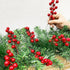 25 Pack Red Berry Stems Waterproof Christmas Picks Sprays for Christmas Tree Decorations Holly Berry Artificial Fruit