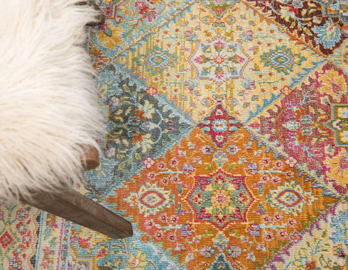 Unique Loom Baracoa Collection Area Rug - Marta, 2' 2" x 6' 1" Runner, Multi/Burgundy