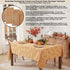60 144 Inch, Newbridge Gold Tremont Leaf Damask Rectangle Fabric Spring Lodge Tablecloth, x Elegant Holiday Swirling