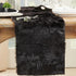Faux Fur Design Table Runner, 15"x72", in Black