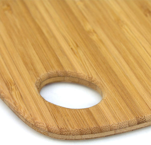 Totally Bamboo Jet Series Dishwasher Safe Bamboo Cutting Board, Medium, 13-1/2" x 9"