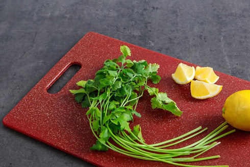 Dexas PolyFiber Flax Cutting & Serving Board, 9.5 x 15 Inch, Azalea