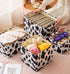 Foldable Animal Cow Storage Bins Set of 3, Collapsible Fabric Organizer Boxes with Handles, 10L, 19L, 34L
