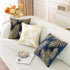 TAOSON Pack 2,Gold Cozy Cozy 18 18 Inches of Pillow Covers Velvet Soft Gold Stamping Leaves Decorative Soft Throw