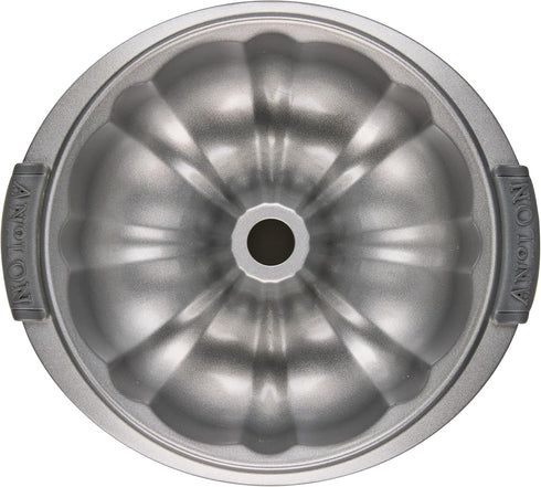 Anolon Advanced Nonstick Fluted Mold Baking Pan, 9.5 Inch, Carbon Steel, Gray