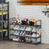 Saincustom 4-Tier Closet 4 Shoe Rack - Shoe Organizer with Adjustable Shelf Height, Sturdy Shoe Storage Shelf, Perfect