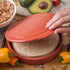 Carlisle FoodService Products Insulated Hinged Tortilla Server, 7" / 1", Terra Cotta