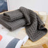 Sets 100% (1 1 1 YiLUOMO Grey Waffle Towels Cotton Highly Absorbent Quick Dry Towels for Bathroom Bath Towels, Hand