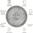 3' (TSN102F) SAFAVIEH Washable Rug Tucson Collection - Round, Dark Sage & Ivory, Slip Resistant & Easy to Clean, Ideal