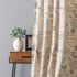 Ellis Curtain Script Crushed Taffeta 48" x 63" Tailored Panel, Black