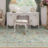 Girls,5x7 Green Floral Rug for Washable Botanical Bedroom Rug for Nursery, Playroom or Kids Room,Soft Non-Slip Carpet