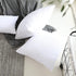 Home Brilliant Oblong Throw Pillow Covers 12x20 Striped Corduroy Rectangle for Spring Decor, Pure White