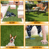 Waterproof Easy-Clean Solid Grass Design Indoor/Outdoor Rug, 2'7'' x 4', Green Runner