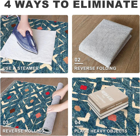 2x6 KILOCOCO Kitchen Runner Rug Washable Runner Rug Soft Hallway Runners Non Slip Printed Distressed Laundry Room Rugs