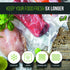 Vac Fresh Food Vacuum Sealer Rolls, 11" x 50', 3.5mil Embossed Food Storage Bags