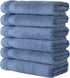 6 Set, 100% 16"x27"(Blue) Classic Turkish Towels CTT - Premium Piece Hand Towels Turkish Cotton, Quick Dry & Comfy