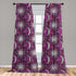 Lunarable 2-Panel Sun and Moon Window Curtains, Celestial Fantasy with Constellations on Purple, 28" x 63", Multicolor