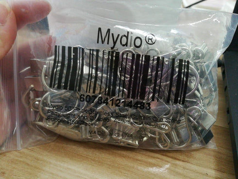 Mydio 50 Pack Stainless Steel Curtain Clip String Party Light Wire for Outdoor Activities - Party Supplies