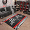Boys Race Car Play Mat,Kids Play Rugs,Kid Playroom Carpet with Rubber Backing,Kids