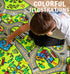 43 26 312 ToyVelt Carpet Playmat Kids Rug - Medium x Educational City Road Traffic Mat for Kids Ages - Preschool Rug