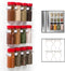 Good Cooking Set of 4 Universal Magnetic Spice Rack Gripper Clips - Easily Organize Dispensers, No Screws Needed