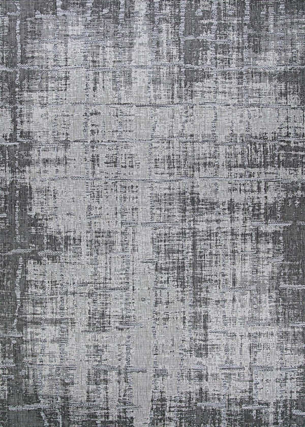 Couristan Charm Tiverton Area Rug, 2'2" x 4'3", Anthracite-Light Gray Indoor/Outdoor Rug