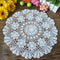 Laivigo New Handmade Crochet Lace Round Table Cloth Doilies - 16 Inch, White