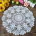 Laivigo New Handmade Crochet Lace Round Table Cloth Doilies - 16 Inch, White