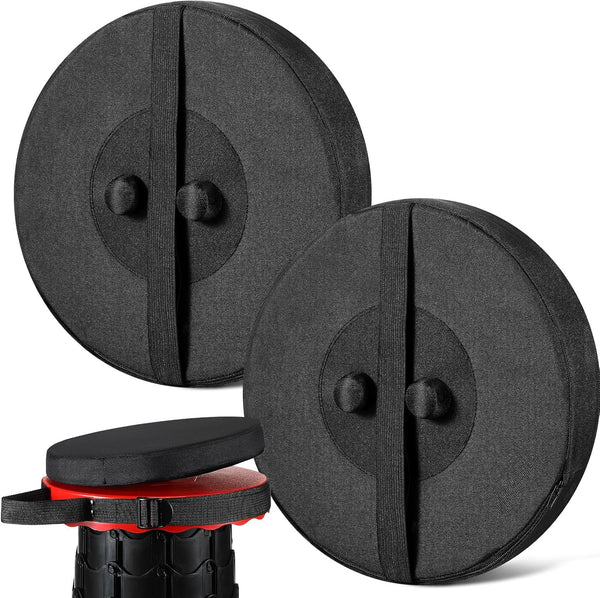 Suzile 2 Pieces Telescopic Stool Cushion (Exclude Stool) with Memory Foam Retractable
