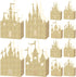 Geiserailie 20 Pieces Castle Box, Glitter Princess Candy Box for Favor Treat Gift, Baby Shower Wedding Supplies