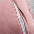 12 20 Set 2 30x50cm, Home Brilliant x Pillow Cover of Shaggy Rectangle Lumbar Throw Pillows Blush Faux Fur Accent