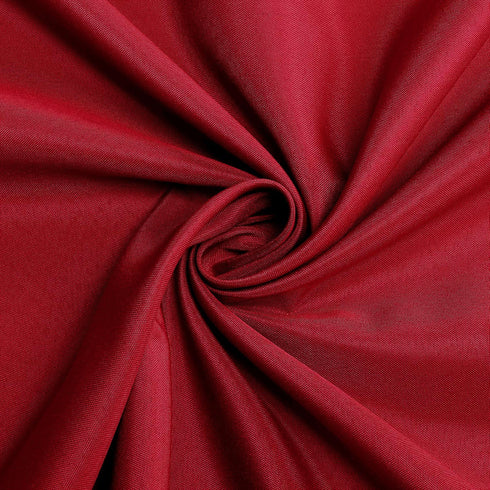 sancua Round Tablecloth, 60 Inch Water Resistant Washable Polyester Table Cloth for Dining Tables (Christmas Red)