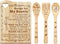 Cocomong Engraved Bamboo Cutting Board with Utensil, Best Gifts for Friends, Mothers Day