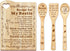 Cocomong Engraved Bamboo Cutting Board with Utensil, Best Gifts for Friends, Mothers Day