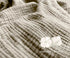 KyraHome 100% Organic Cotton Muslin Blankets, 50"x60" Lightweight Plant-Dyed Throw Blanket (Oatmeal Khaki)