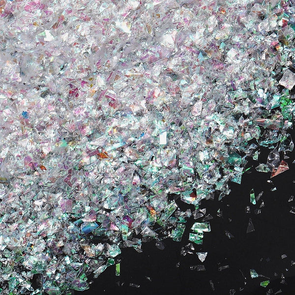 Containlol Sparkle Holographic Confetti Iridescent Confetti Winter Radium Color Metallic Foil Decor